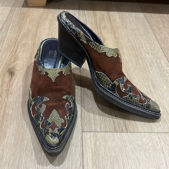 Donald Pliner Womens Size 6 Western Mule Couture Clogs - Picture 4 of 16